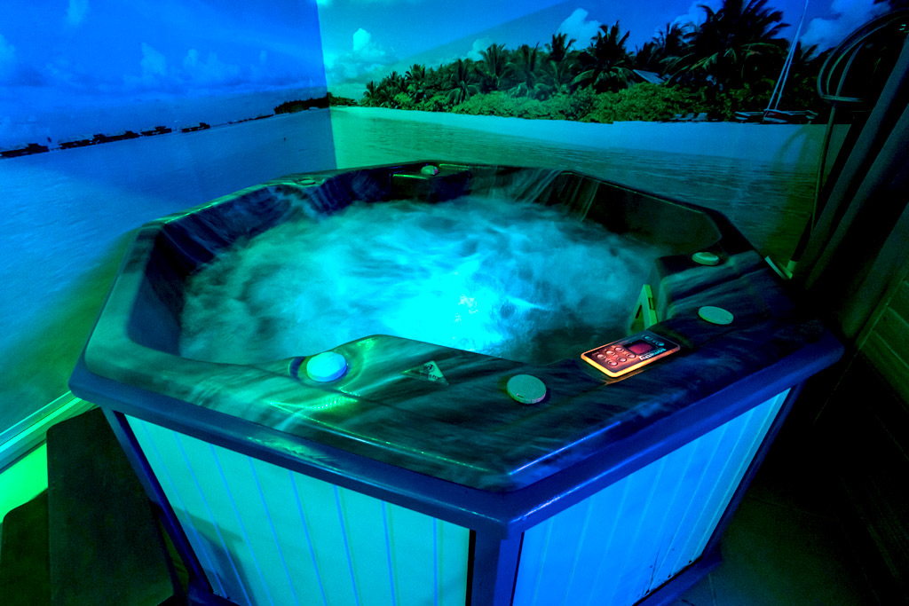  espaces Balnéo, un espace sauna,  deux jacuzzis